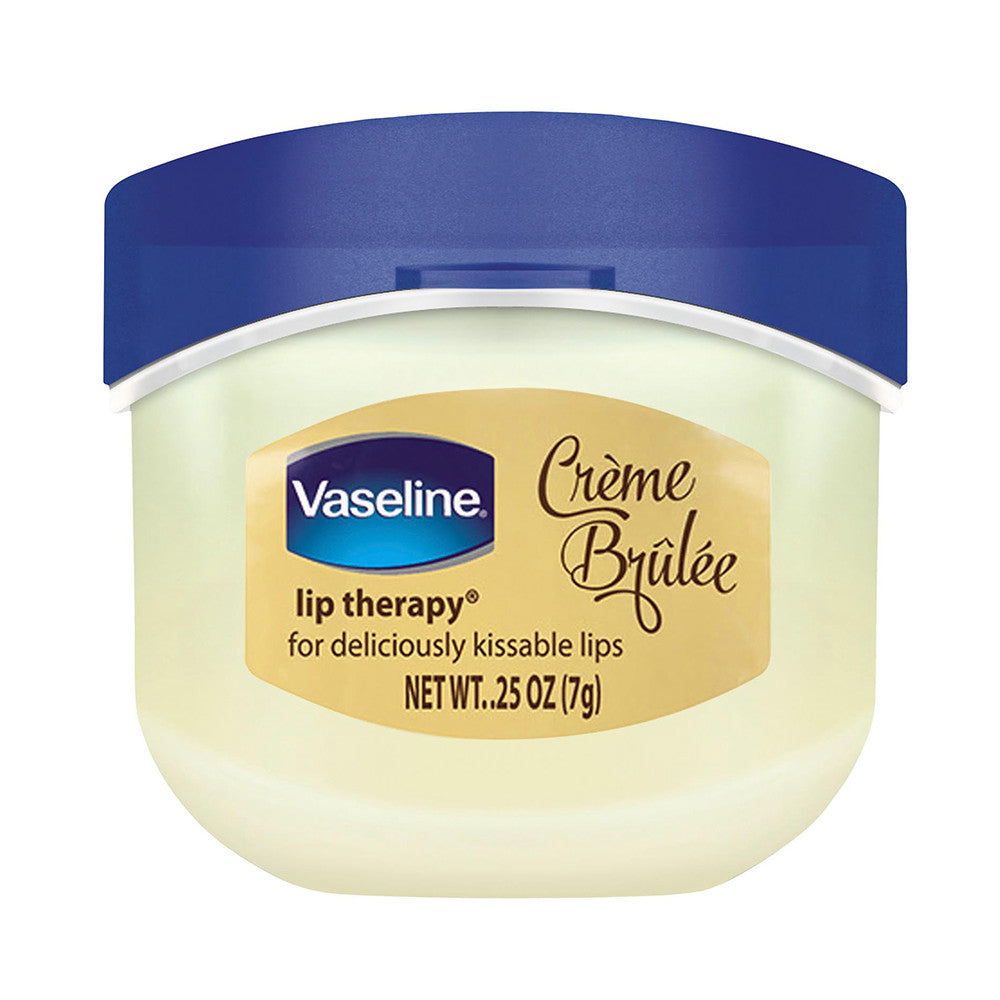 Vaseline Lip Therapy Creme Brulee Jar, 0.25 Oz